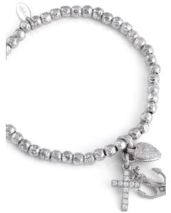 Bracelet 'Faith. Hope, Charity'. Sterling silver 925. AMEN