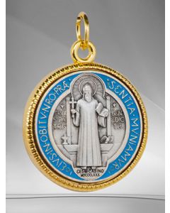 Medalla de San Benito. Esmaltada