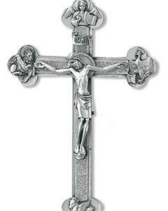 Evangelists crucifix. Metal