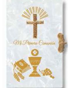 Missal First Communion of nacre. Prayer book.