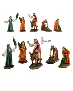 Jesus entrando en Jerusalen (Set 5 piezas)