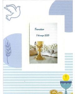 First Communion photo frame for boy