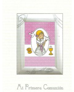 First Communion photo frame for girl