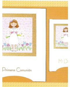 Set book and dairy First Communion for girl.