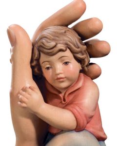 Protective angel hand. Child