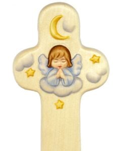 Children's cross with Angel and moon