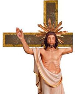 Jesus Resucitado con cruz 