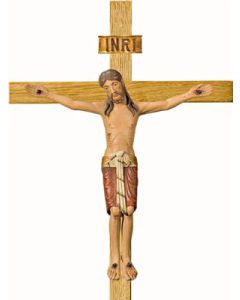 Cristo Barroco con cruz curvada 