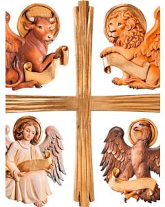 Simbolos de los 4 Evangelistas con Cruz