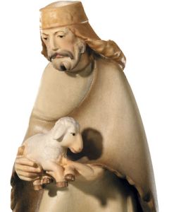 Shepherd with lamb (Leonard Nativity)