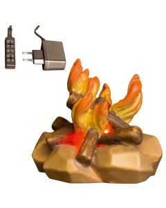 Campfire with light and transformer (Casales Nativity)