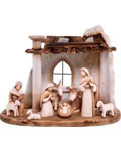 Complete nativity set 10 pieces (Stylized Nativity)