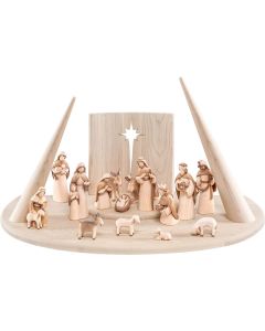Complete nativity set 17 pieces (Stylized Nativity)