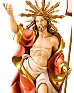 Jesús Resucitado con aureola 