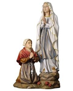 Virgen de Lourdes con Bernardette