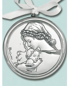 Medallon de Cuna, Virgen con niño
