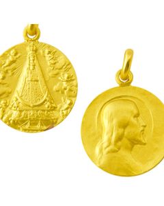 Medalla escapulario de Nuestra Señora de Begoña (Virgen de Begoña) y Cristo Salvador