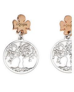 Tree of life earrings. Sterling silver 925. AMEN