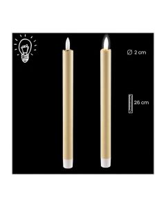 Set of 2 candles. Batteries