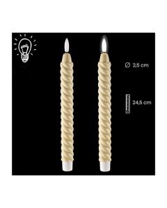Set of 2 candles. Batteries