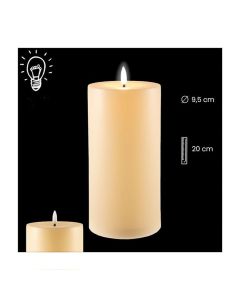 Smooth candle, exterior. Batteries. Various sizes.
