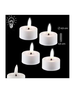 Set of 4 white candles. Oil lamps. Batteries
